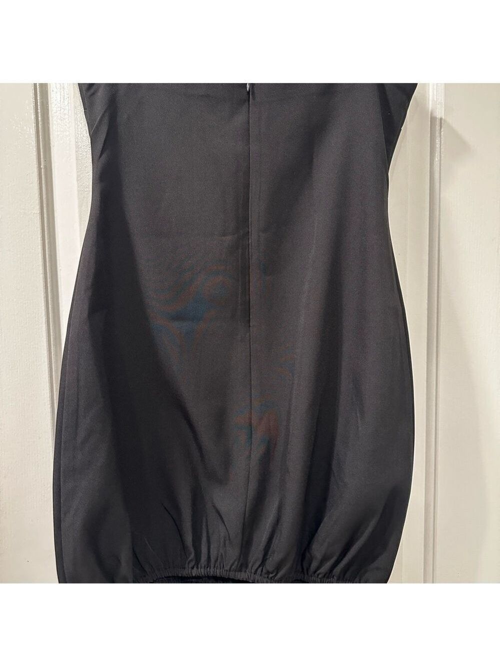 Classic Black Strapless Bubble Hem Mini Dress New - Picture 9 of 10